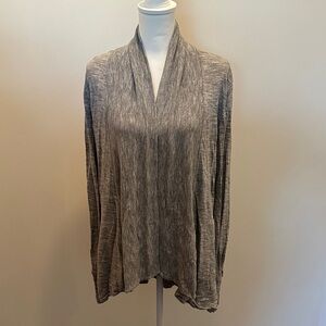 Athleta Heather Gray Open Cardigan